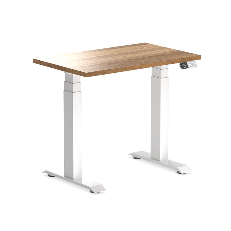 dual mini hardwood sit stand desk