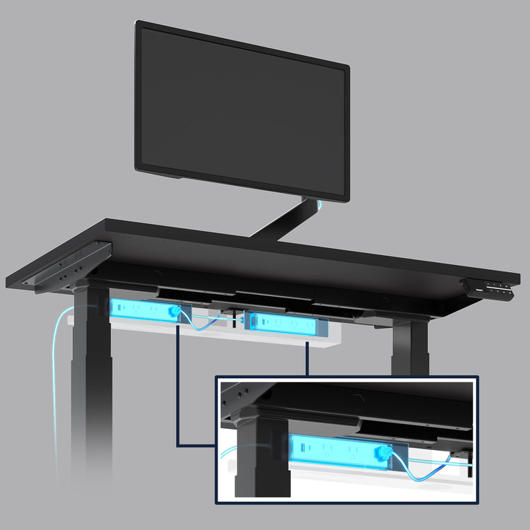 Minicable power tray illustration on desk