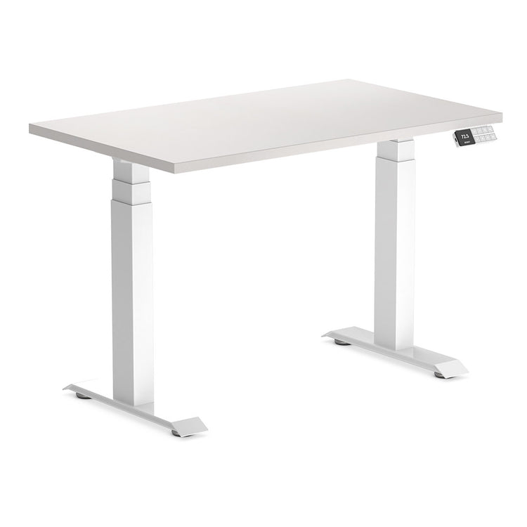dual mini laminate sit stand desk