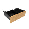 Desky Minimal Under Desk Drawer-Black - Bamboo - Desky Canada