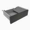 Desky Minimal Under Desk Drawer-Grey - Dark Bamboo - Desky Canada