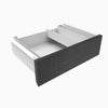 Desky Minimal Under Desk Drawer-White - Dark Bamboo - Desky Canada