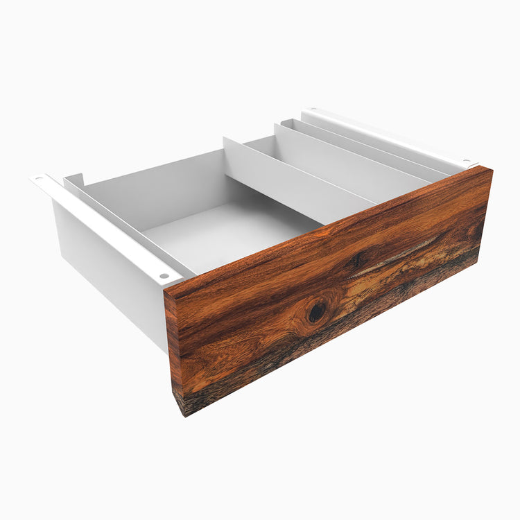 Desky Minimal Under Desk Drawer-White - Hardwood Pheasantwood - Desky Canada