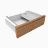 Desky Minimal Under Desk Drawer-White - Hardwood Red oak - Desky Canada