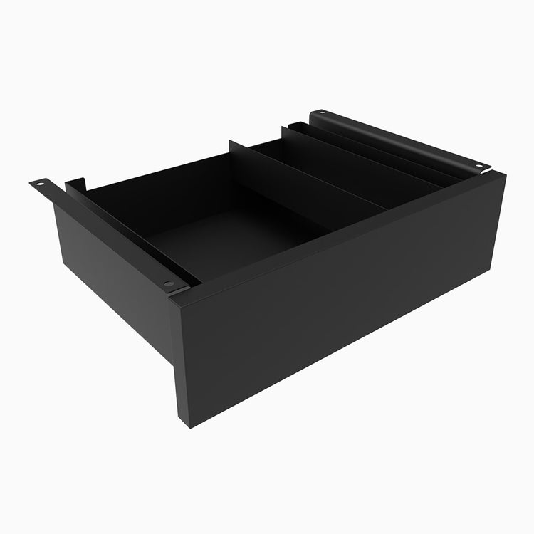 Desky Minimal Under Desk Drawer-Black -Melamine black- Desky Canada