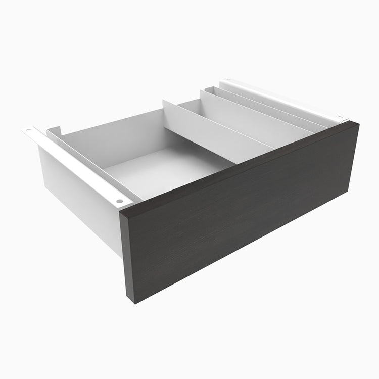 Desky Minimal Under Desk Drawer-white -Melamine burnished wood - Desky Canada