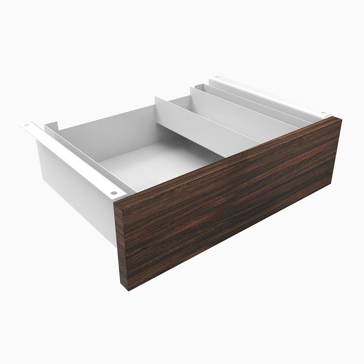 Desky Minimal Under Desk Drawer-white -Melamine jarrah  - Desky Canada