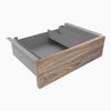 Desky Minimal Under Desk Drawer-Grey -Melamine natural walnut - Desky Canada