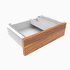 Desky Minimal Under Desk Drawer-white -Melamine prime oak - Desky Canada