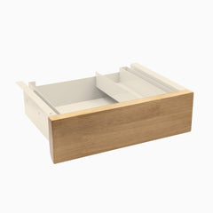 Desky Minimal Under Desk Drawer, Light Oak Rubberwood desktop, Wheat frame