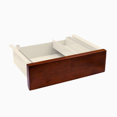 Desky Minimal Under Desk Drawer, Walnut Rubberwood desktop, Wheat frame
