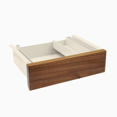 Desky Minimal Under Desk Drawer, Saman Hardwood desktop, Wheat frame