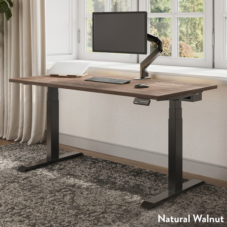 Desky Dual Laminate Sit Stand Desk