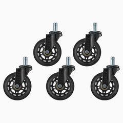 Desky Office Chair Caster Wheels in Black