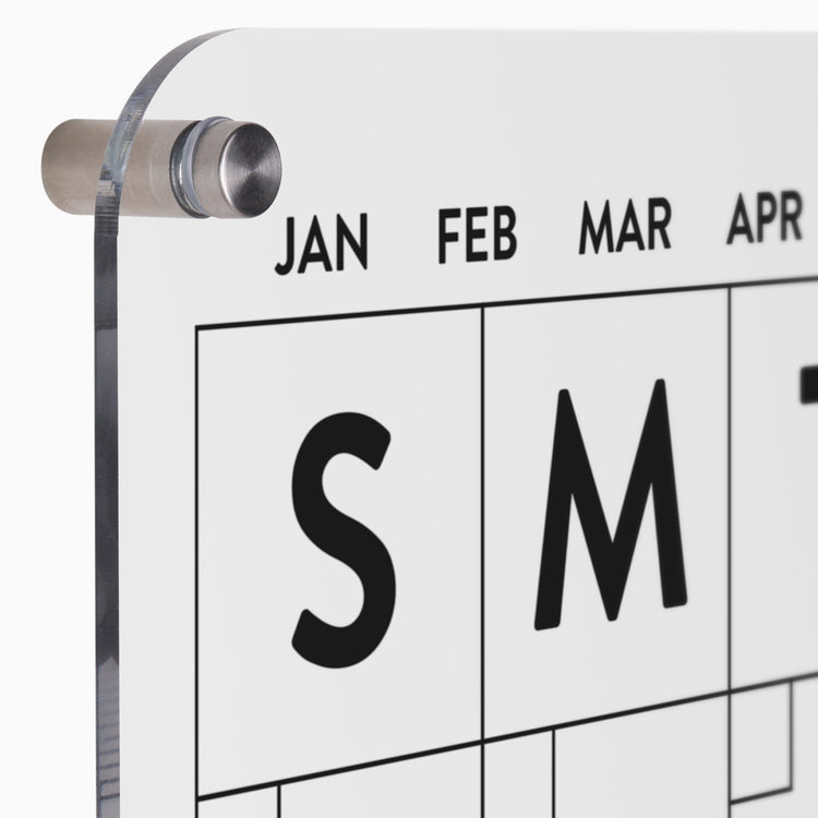 Stable and fixed wall calendar aesthetic