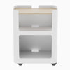White pedestal open design