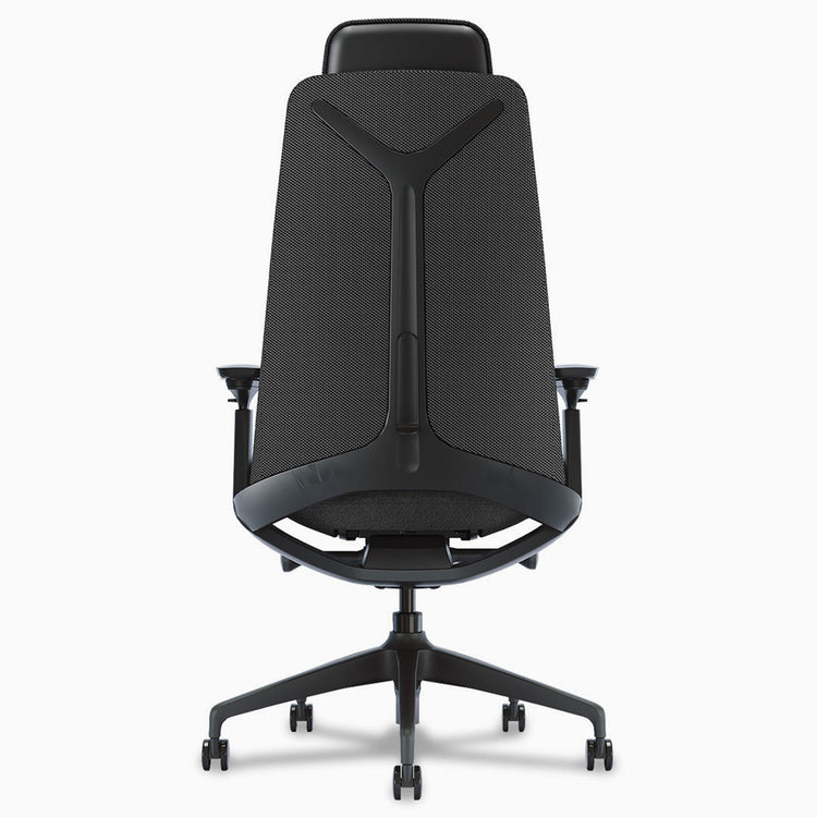 All black executive office chair - Desky 