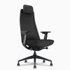 Matte black executive office chair 