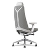 Desky Pinnacle Executive Office Chair light grey angled view 