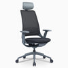 Ergonomic home office desk chair in black