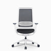 White Ergonomic pulse chair no headrest