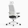 White office chair with lumbar support 