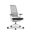 Desky Pulse desk chair in white no headrest