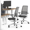 Desky pulse supportive chair in front of desks