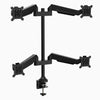 Black quad monitor arm - Desky Canada