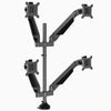 Quad monitor arm in space grey - Desky