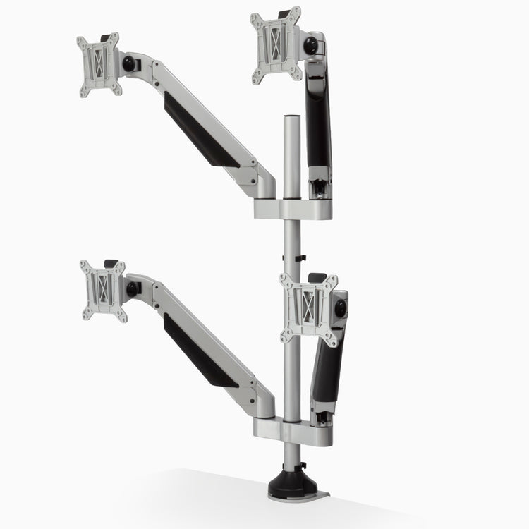 Quad monitor arm for four screen set up - Desky