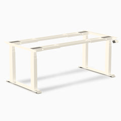 Desky Quad Sit Stand Desk Frame, Wheat frame