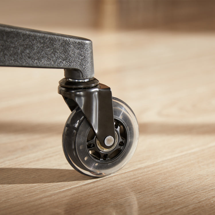 Rubber chair caster wheels attached on chair - Desky Canada