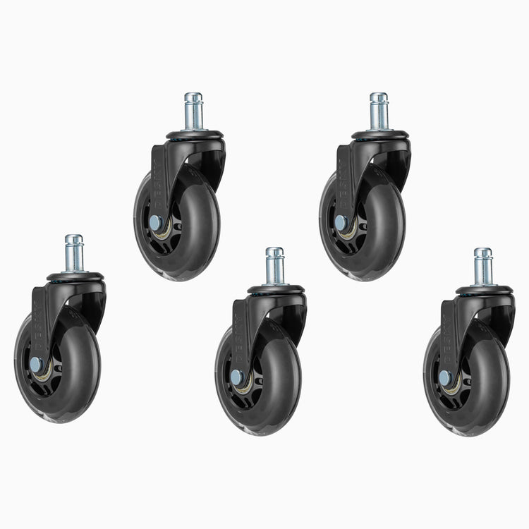 Rubber chair caster wheels set - Desky Canada