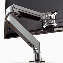 Single monitor arm with cable management