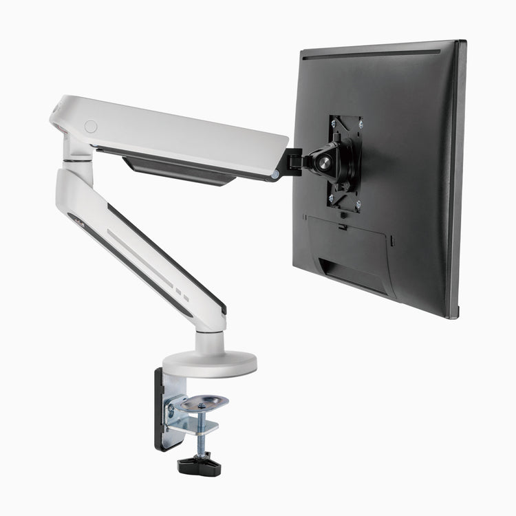 White single monitor arm LED