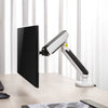 Desky Single LED Monitor Arm White -Desky®