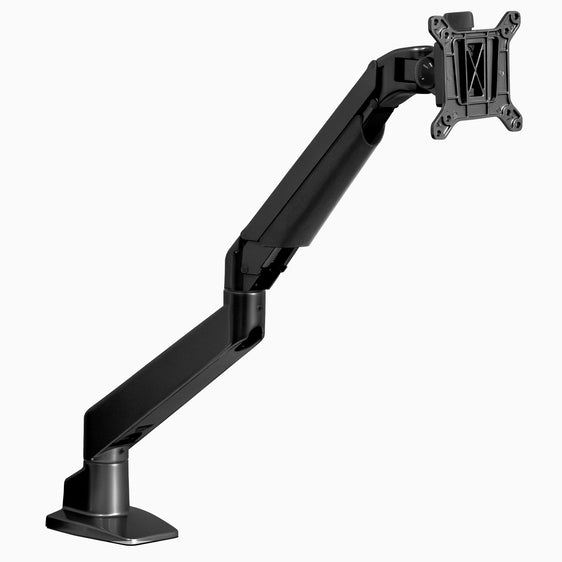 Black heavy duty single monitor arm