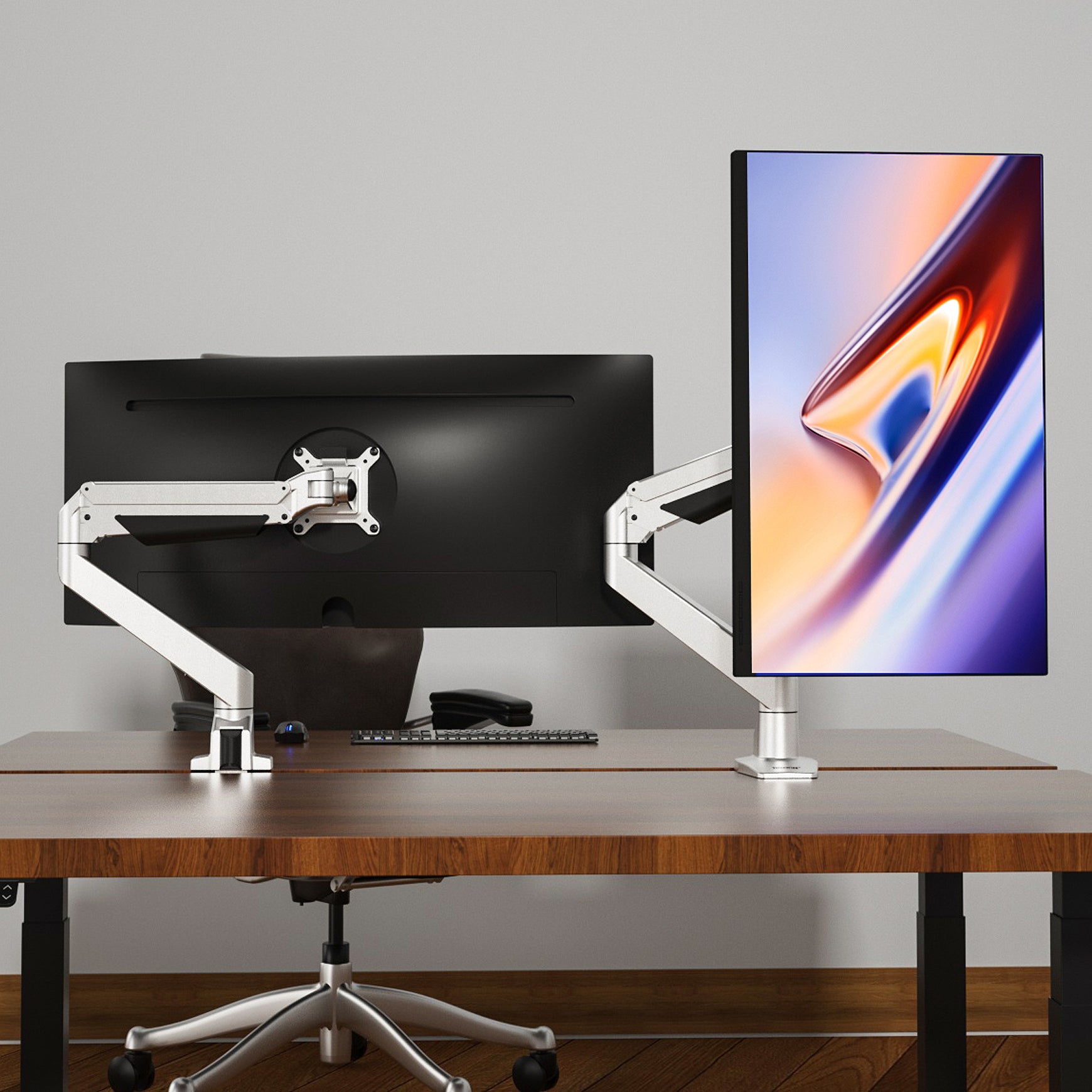 Single Stackable Monitor Arm Desky Heavy Duty Single Monitor Arm (24lbs+)