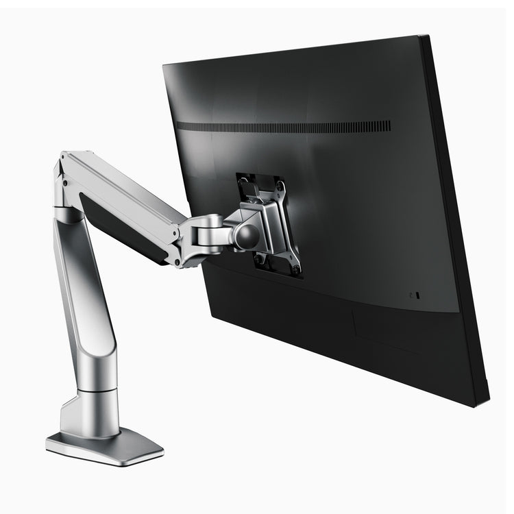 Desky single arm monitor mount - Silver