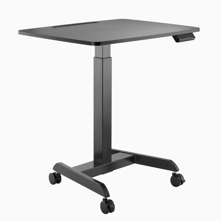 Single motor sit stand pedestal desk 