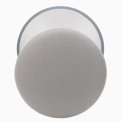 Ergonomic cushioned stool in white
