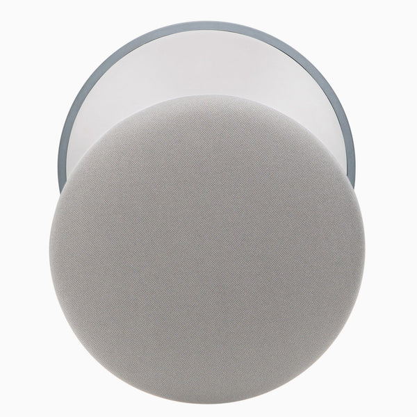 Ergonomic cushioned stool in white