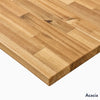 Desky Acacia Softwood corner desk finish 