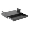 Black ultraslim drawer with book gap