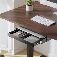 Ultraslim drawer in black with book gap version