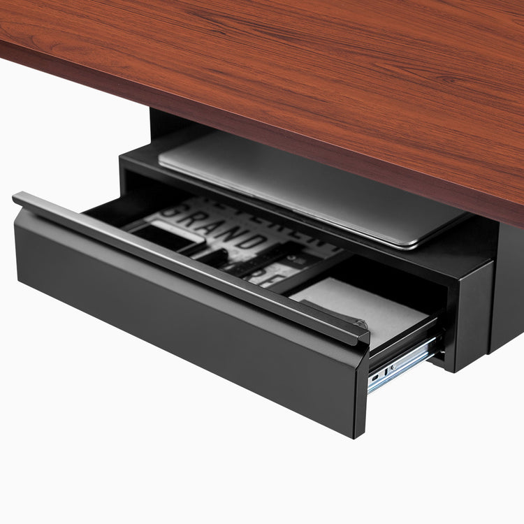 Desky Under Desk Drawer Book Gap attached to desk - Desky Canada