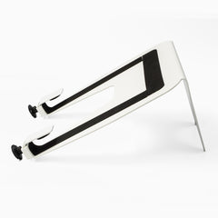 White laptop mount attachment for arm