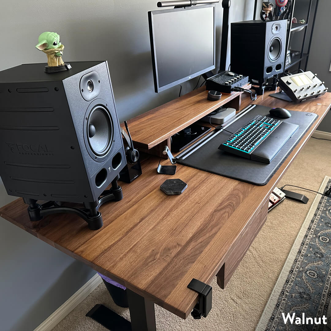 Desky Rio Desky Dual Hardwood Sit Stand Desk