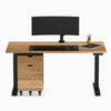 Wooden minimal filing cabinet under desk - Desky Canada